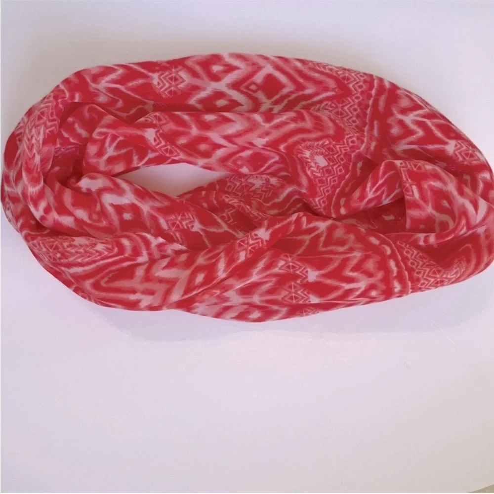 Hobby Lobby Infinity Scarf Lightweight Ikat Tribal Geometric Print Made in India